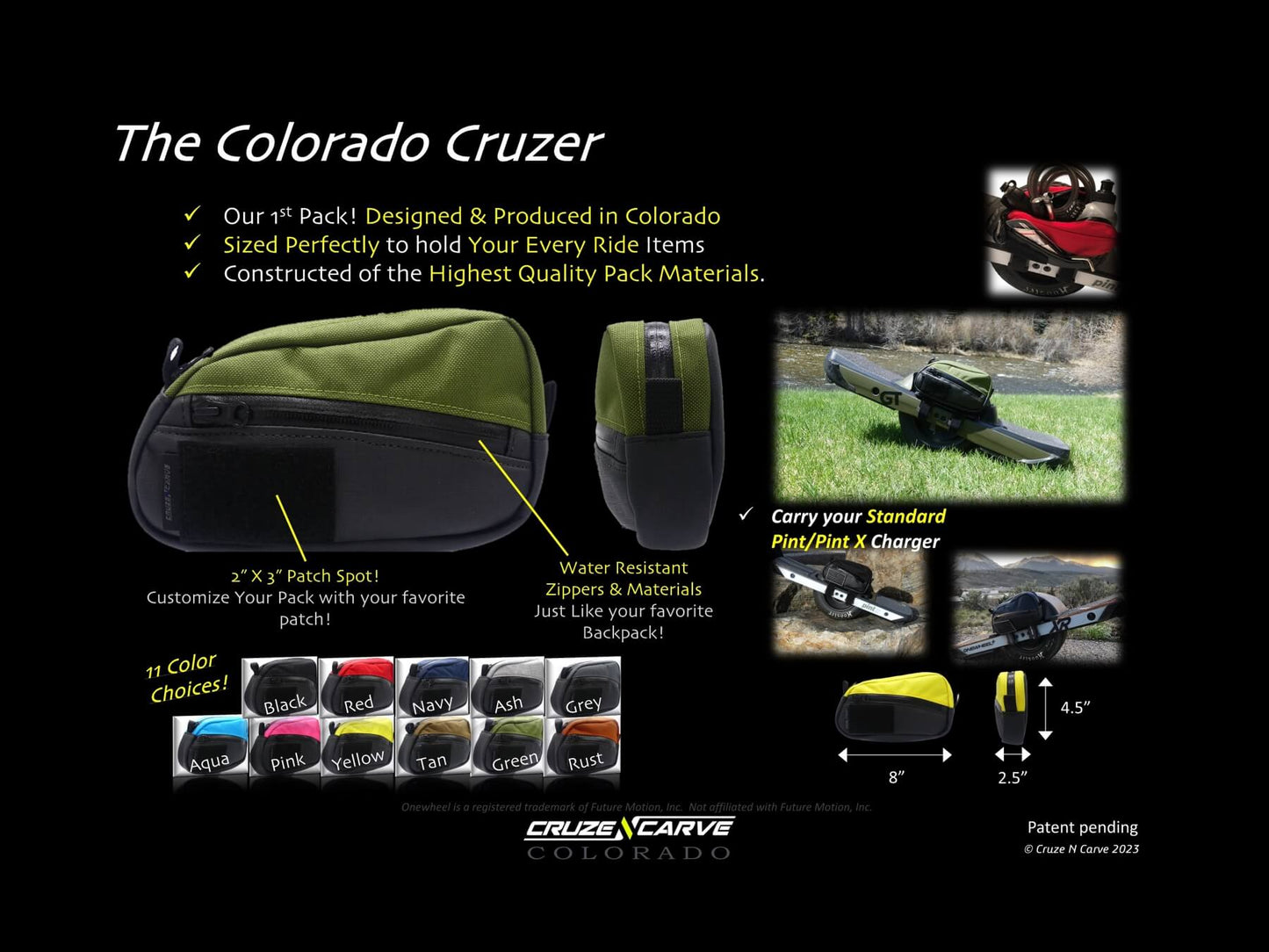 The "Colorado Cruzer" Adventure Pack Launch Bundle (Onewheel Gt, Onewheel Pint X/XR/+ Compatible)
