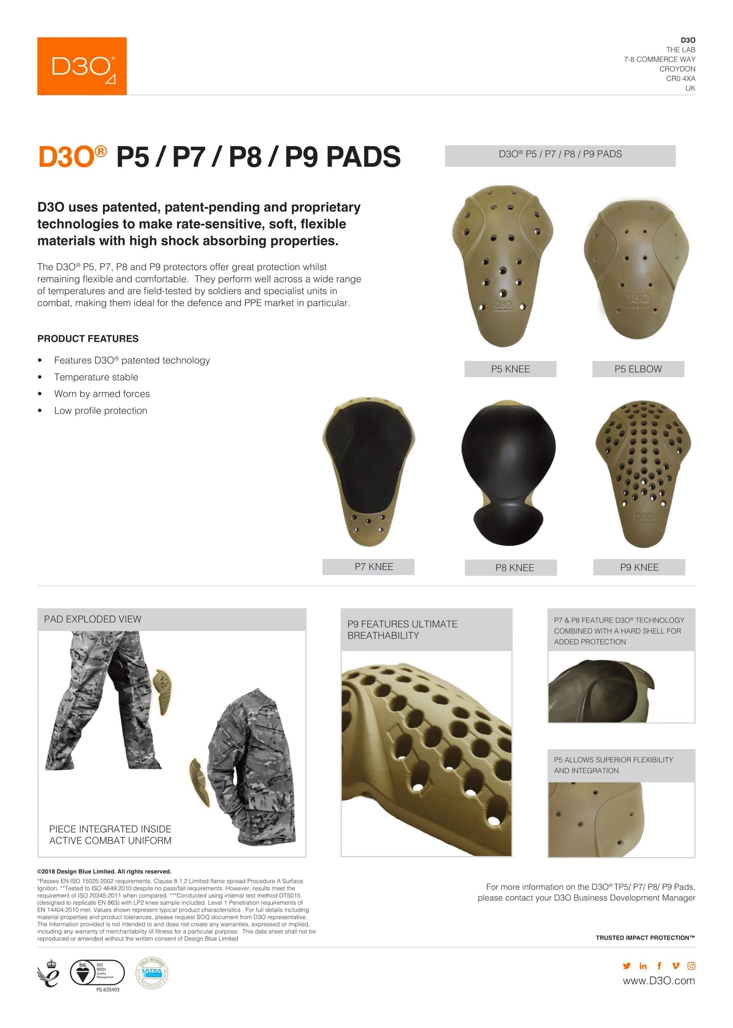 Demon Hyper Knee X V4 D3O Heavy Duty