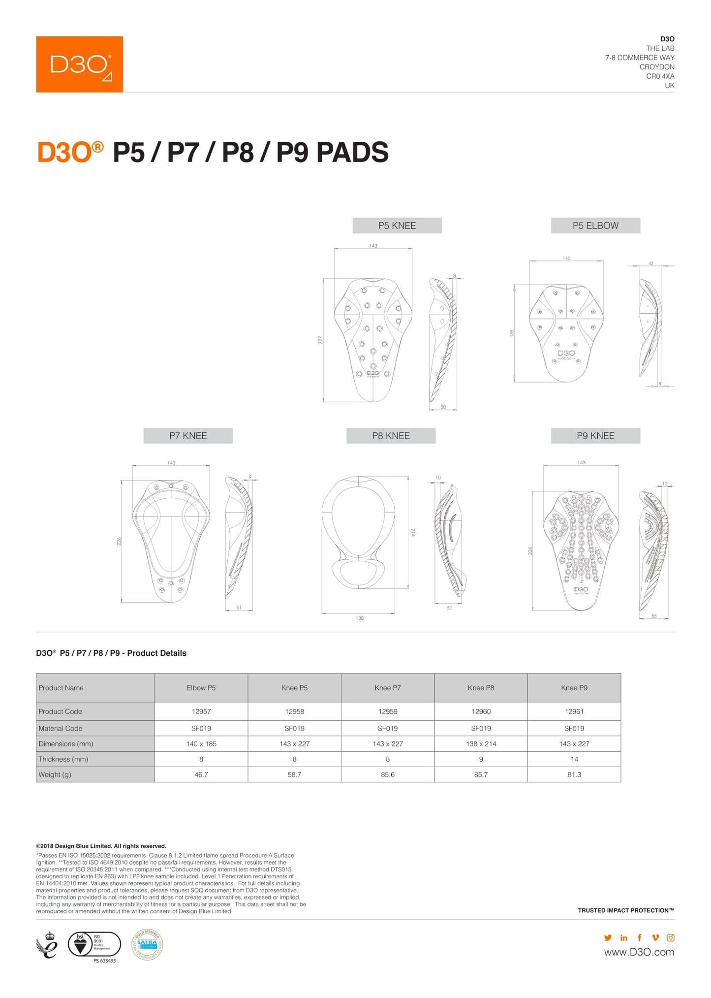 Demon Hyper Knee X V5 D3O