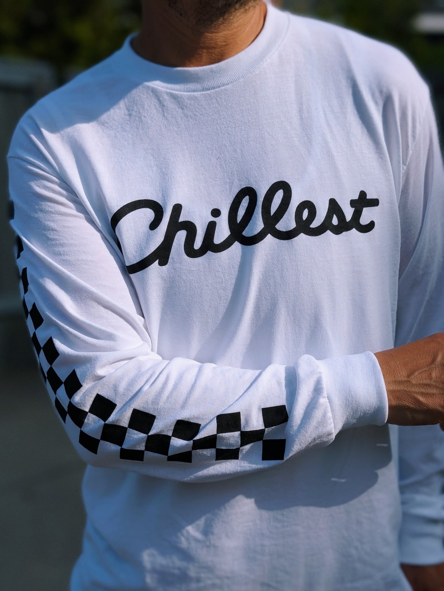 Chillest Long Sleeved T-Shirt (White) - Chillest Summer Collection