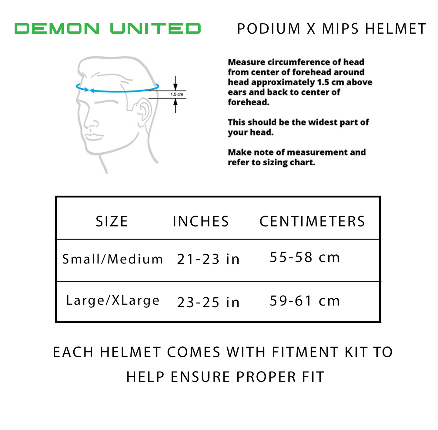 Demon Podium X Helmet with MIPS